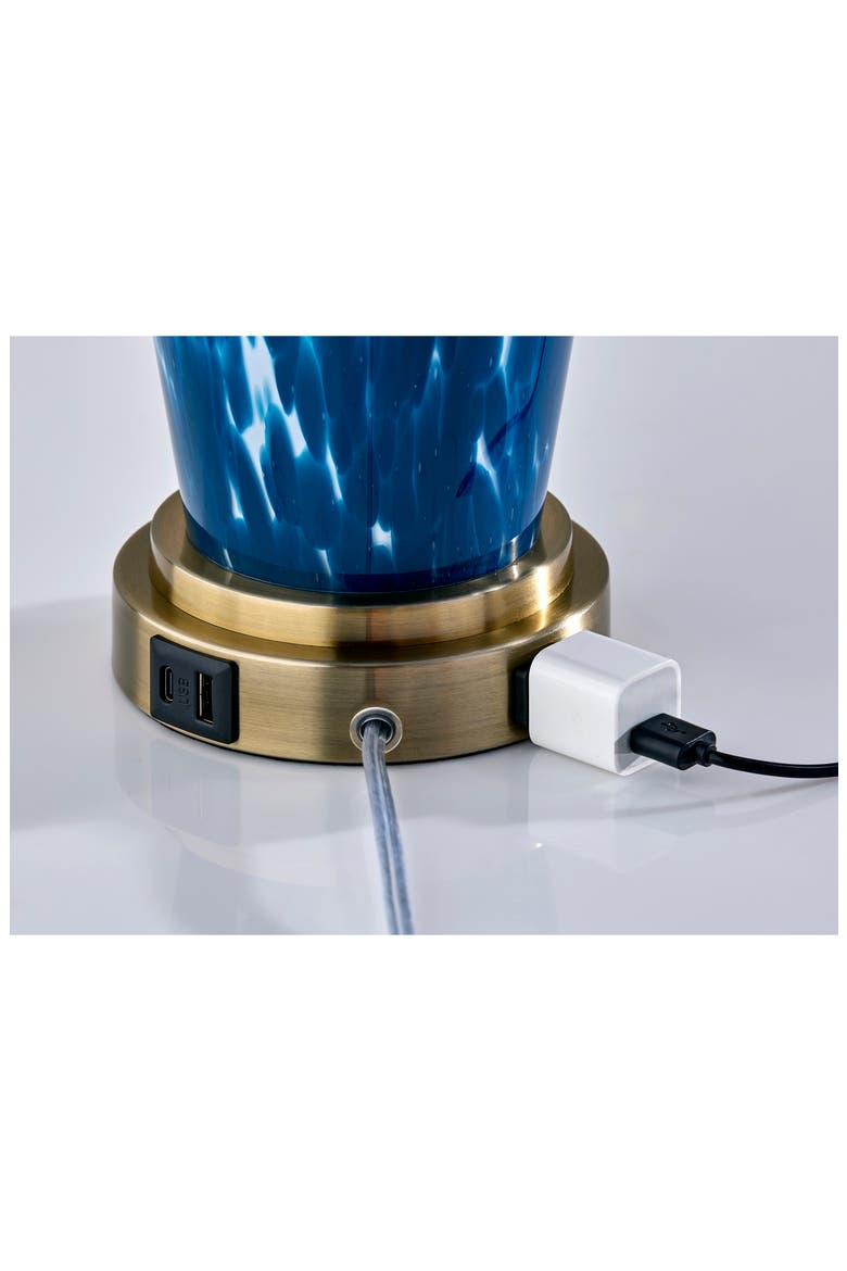 Grady Table Lamps, Alternate, color, ANTIQUE BRASS/ BLUE