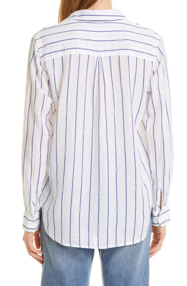 Rails Women's Charli Stripe Linen Blend Blouse, Alternate, color,