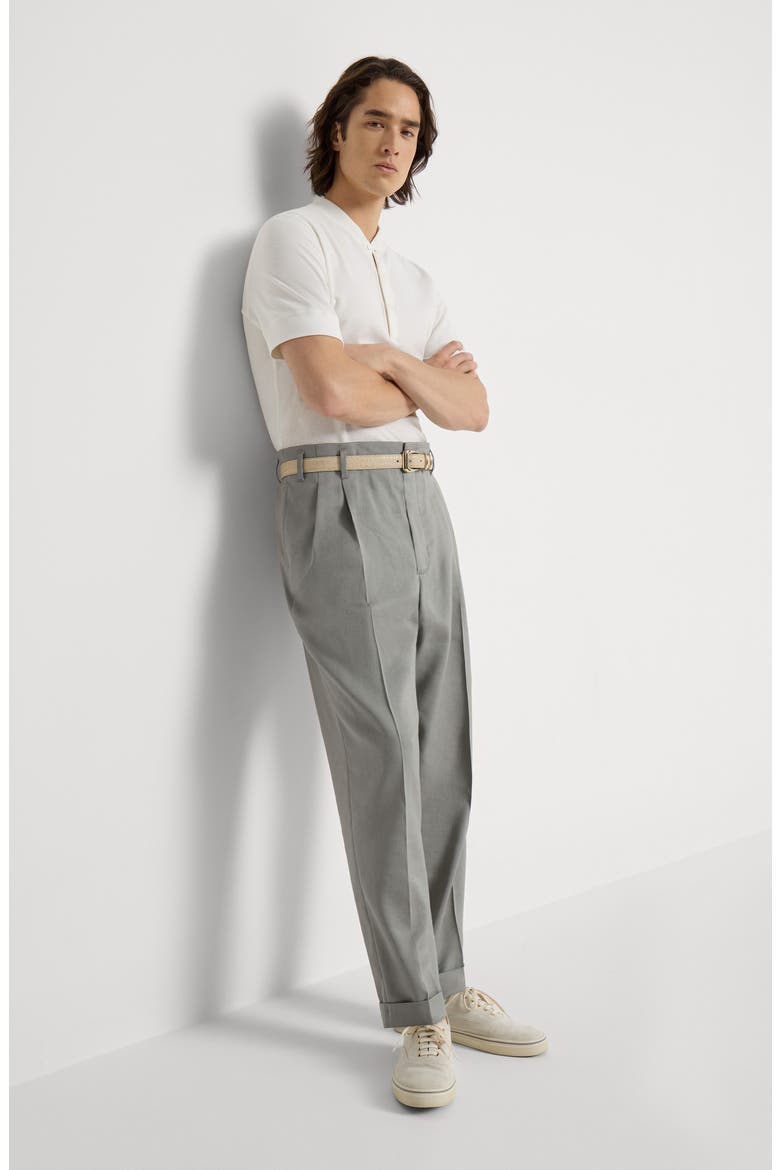 Gabardine trousers, Alternate, color, Khaki