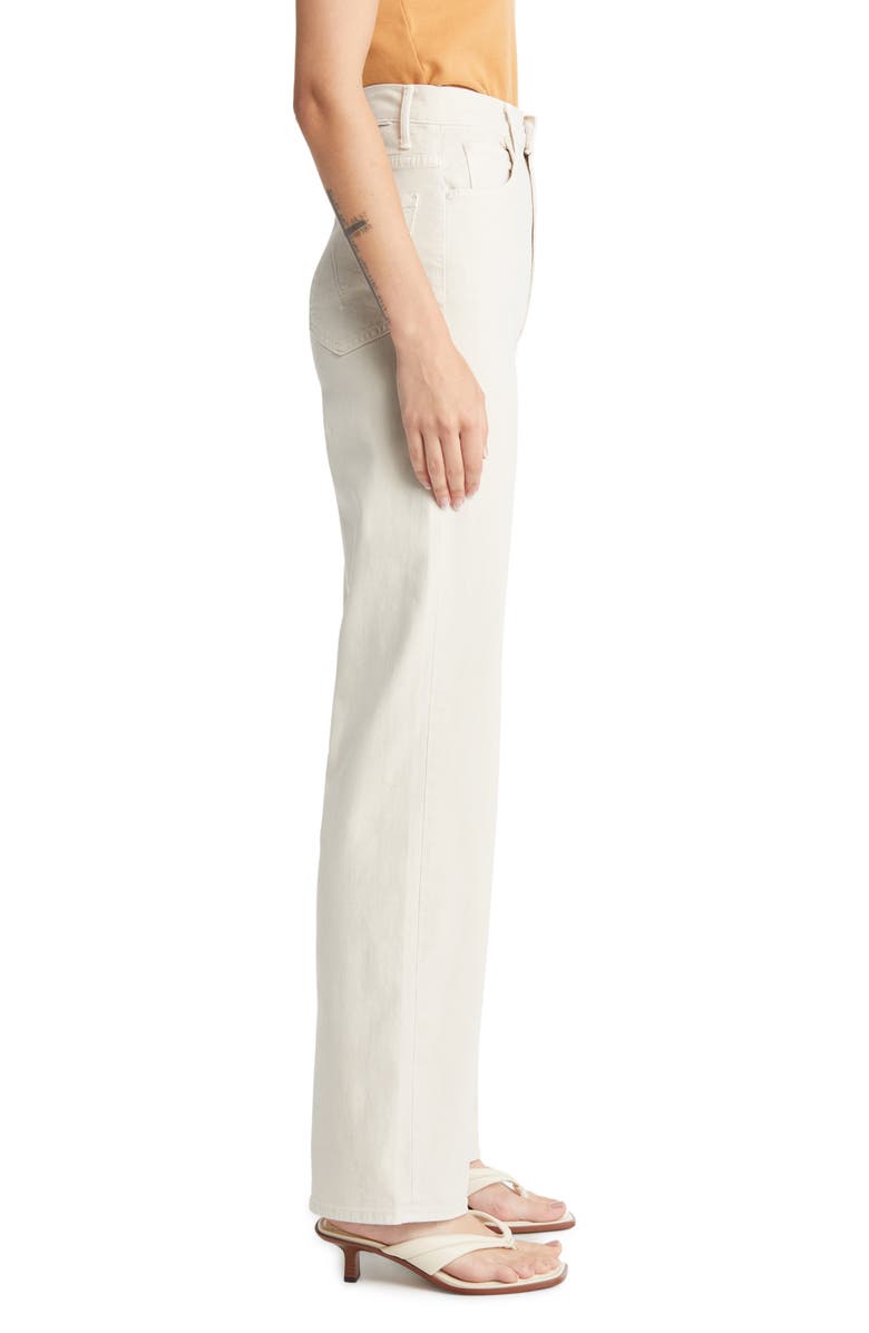 MOTHER Tunnel Vision Sneak Super High Waist Loose Fit Jeans, Alternate, color, Pristine