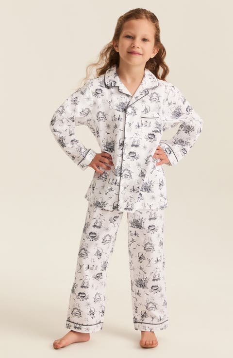 Kids' 2-Piece Twill Pajama Set