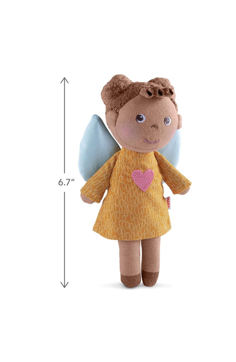 HABA Guardian Angel Mini Doll Nora - Soft Plush Baby Doll Toy for Toddlers 1-3, Ideal Gift for 2 Year Old Girls & Up, Alternate, color, Multi