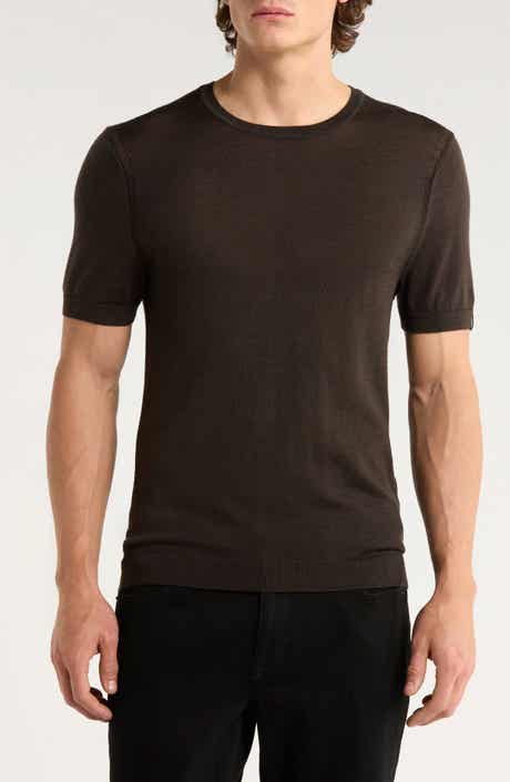 rag & bone Aulton Short Sleeve Wool Blend Sweater