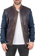 Maceoo Mixed Media Leather Jacket