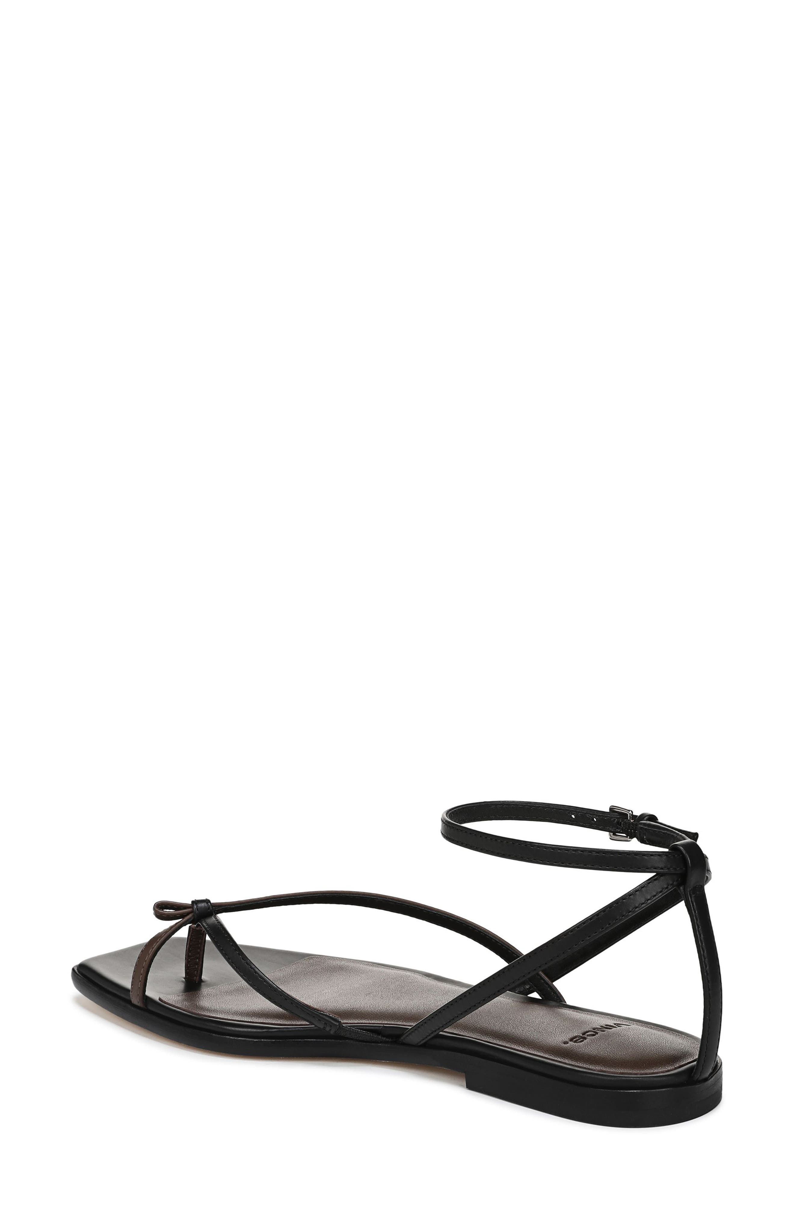 Vince Ali Ankle Strap Sandal, Alternate, color, Nutwood/ Black