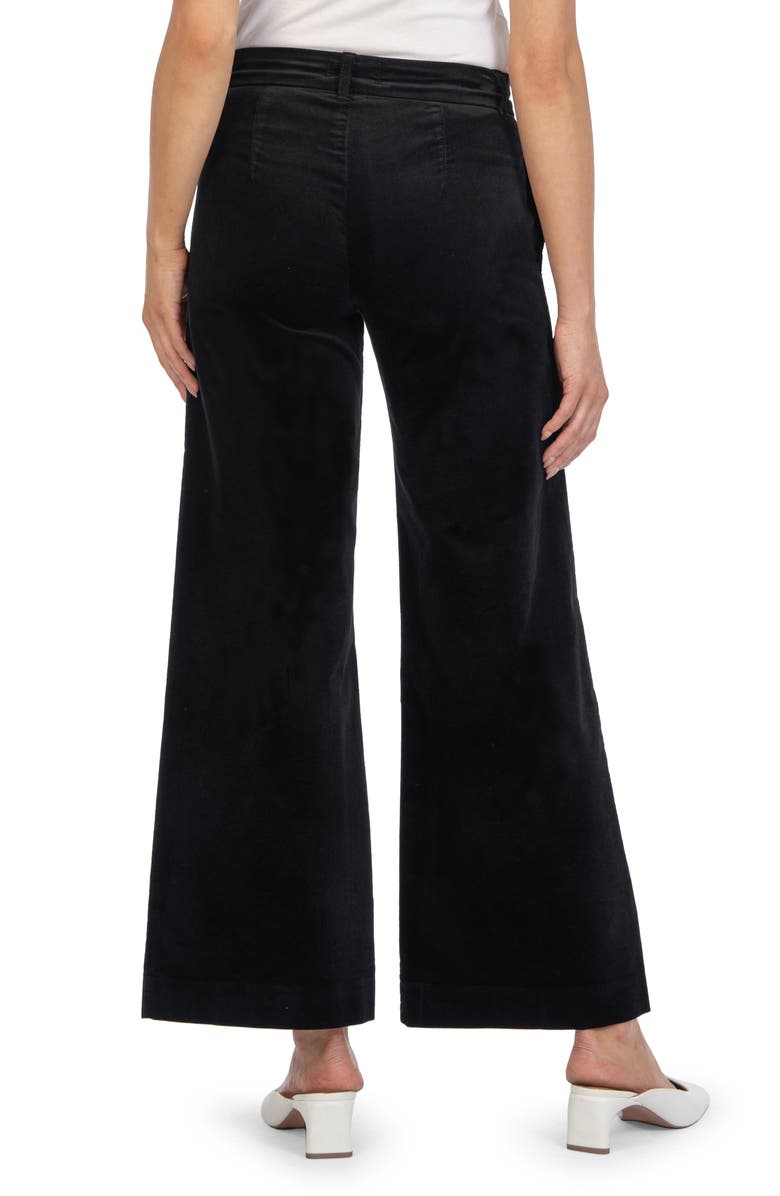 KUT from the Kloth Meg High Waist Wide Leg Velvet Pants, Alternate, color, 