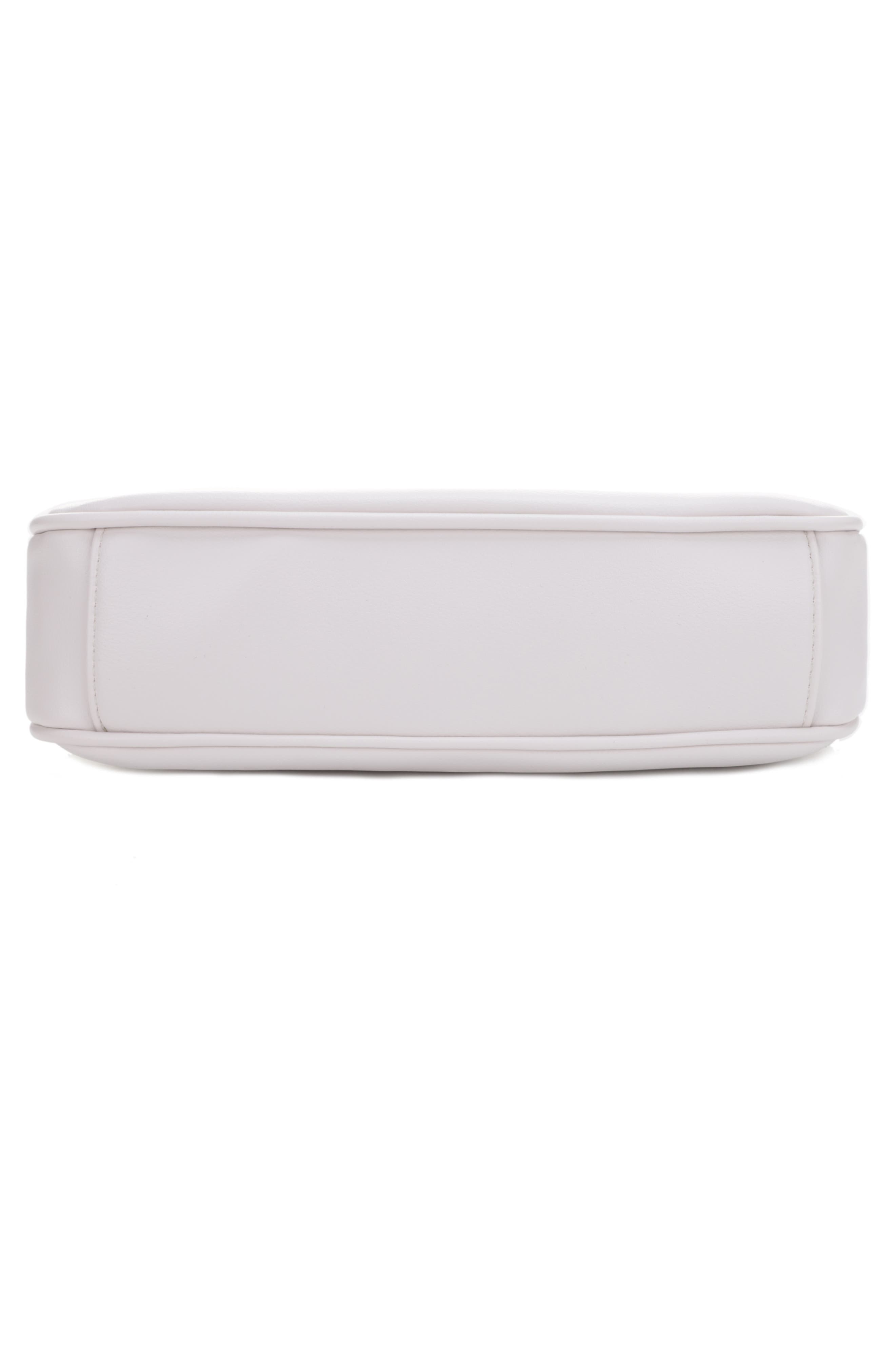 Sarah Vegan Leather Shoulder Bag, Alternate, color, WHITE