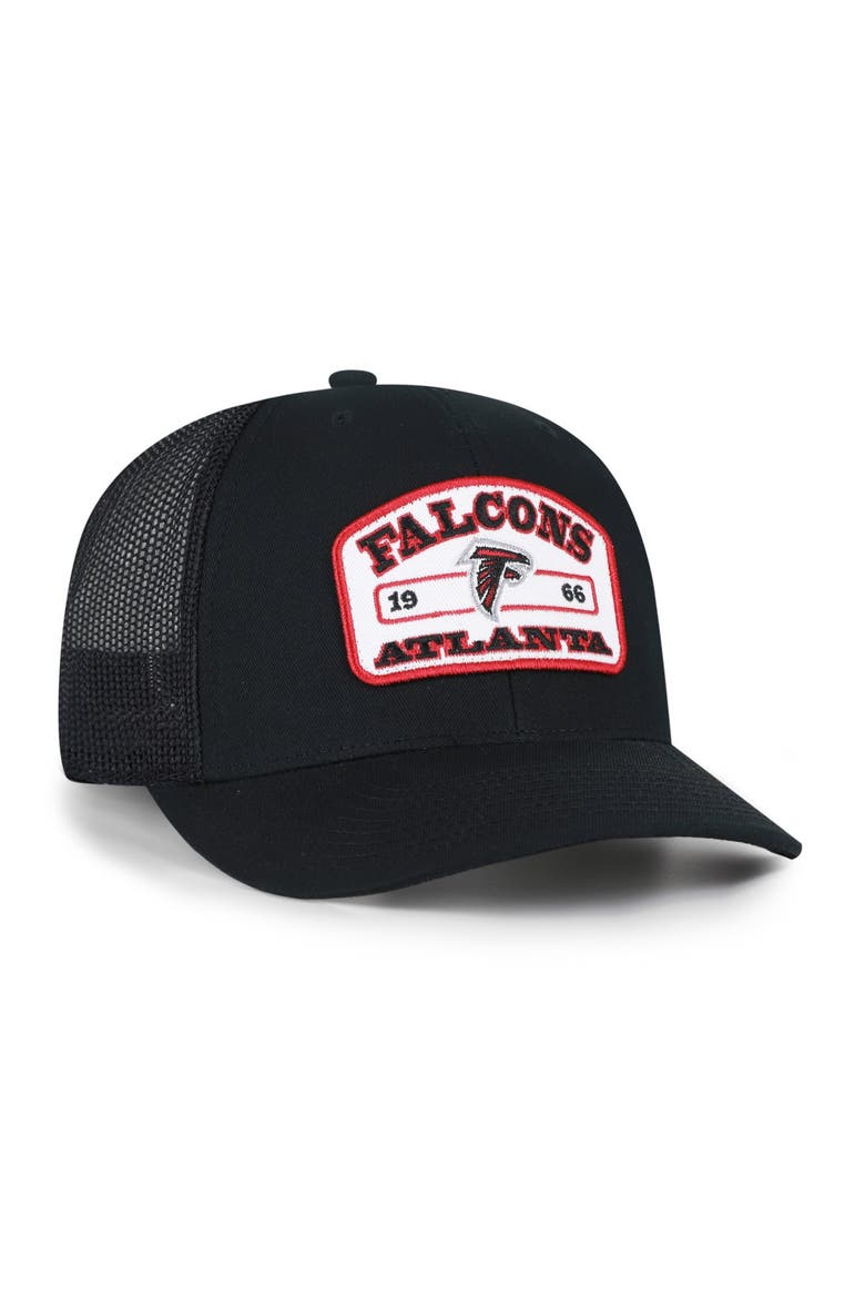 Men's '47 Black Atlanta Falcons  Roadway Adjustable Trucker Hat, Alternate, color, Black