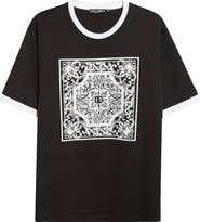 Dolce&Gabbana Majolica Embroidered Ringer T-Shirt