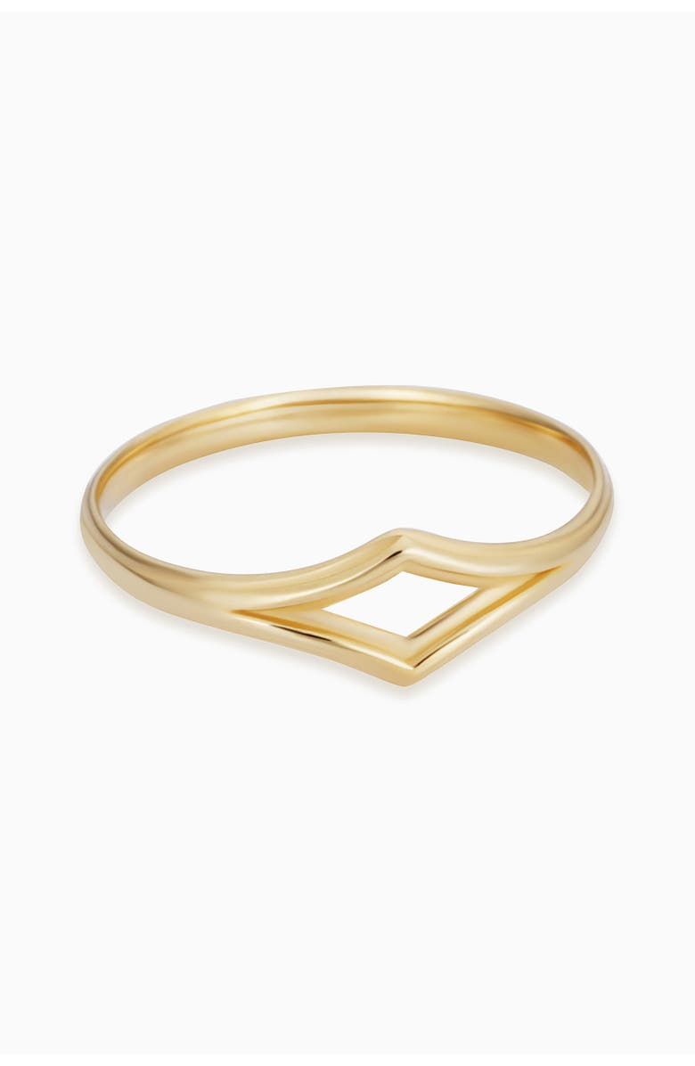 Oradina 14K Gold Goddess Stackable Ring, Alternate, color, 