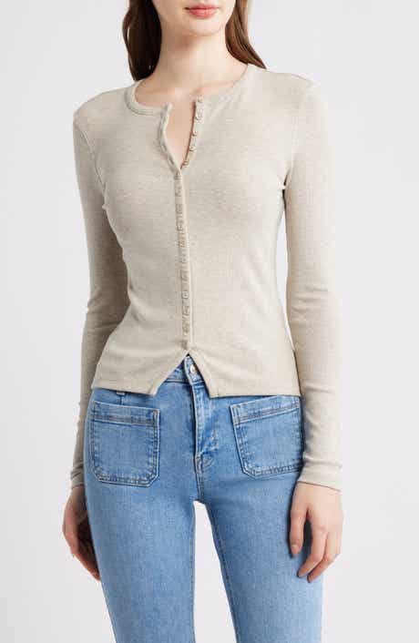 FRAME The Rib Splay Top