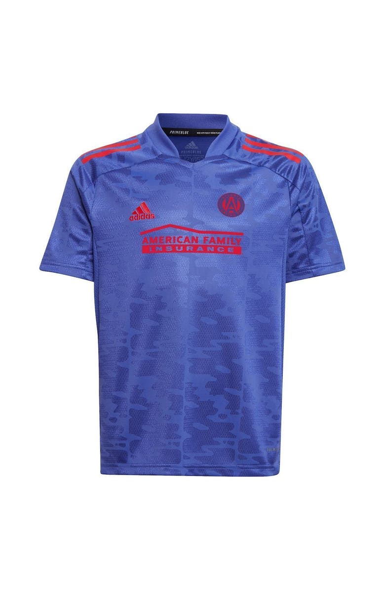 adidas Youth adidas Blue Atlanta United FC 2022 Primeblue Replica Jersey, Alternate, color, 