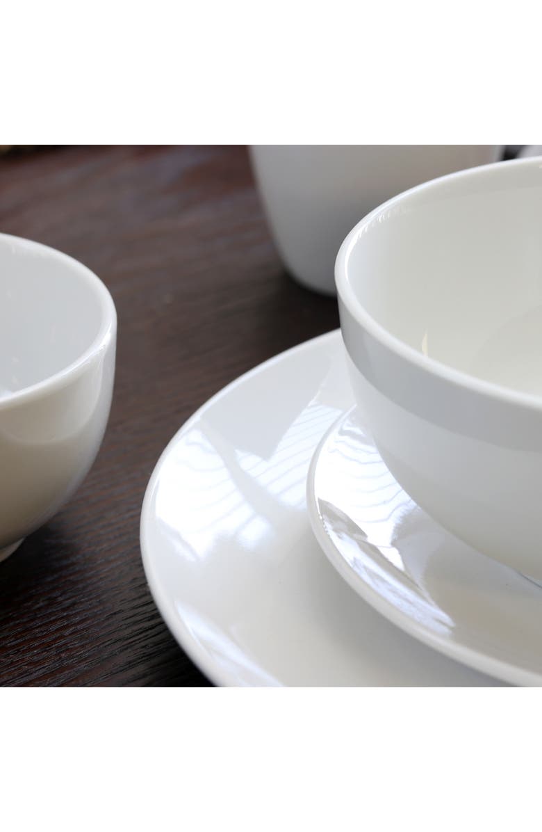 Gibson Home Ogalla 30 Piece Porcelain Dinnerware Set, Alternate, color, White