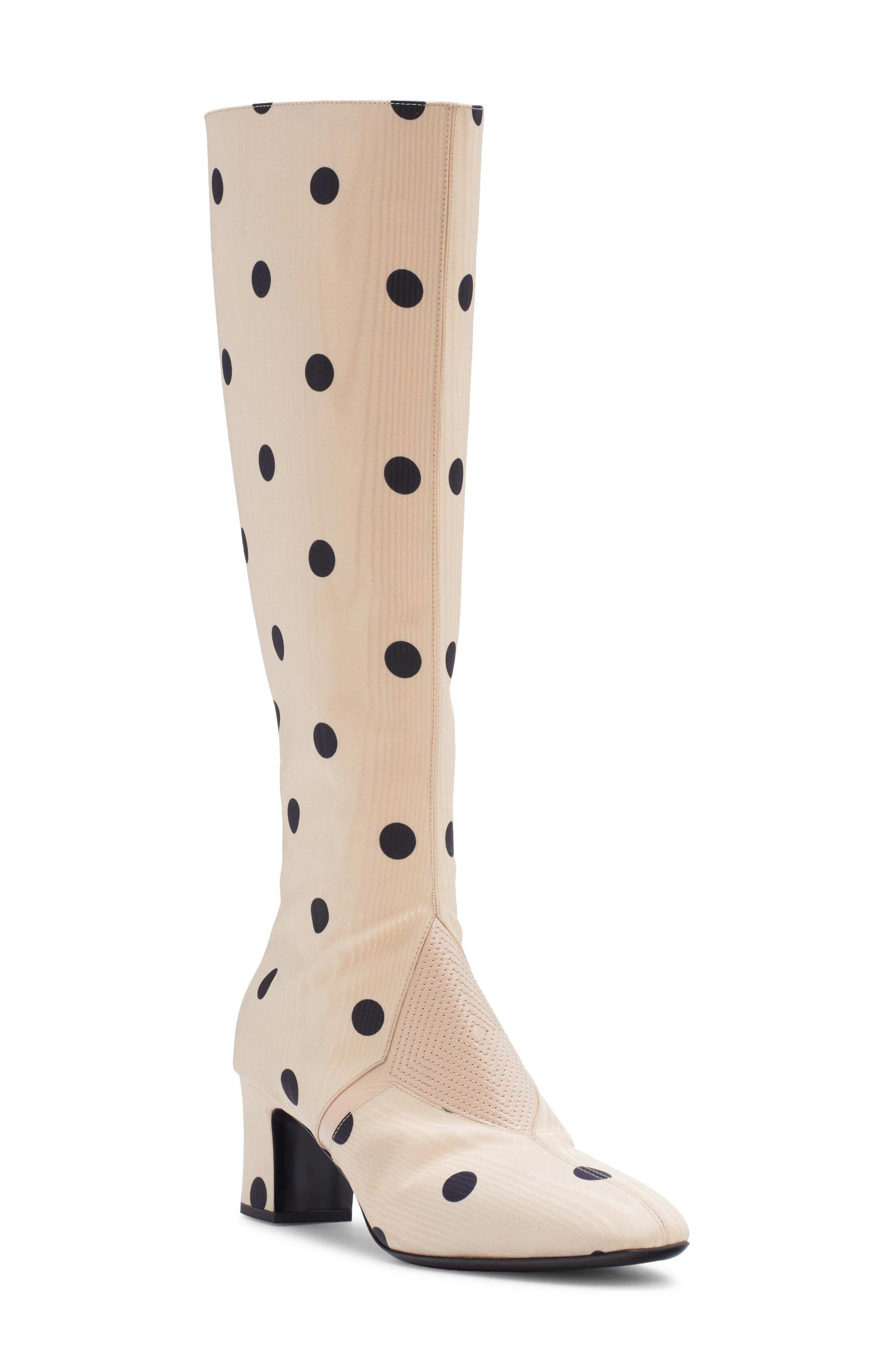 Valentino Garavani Equivogue Polka Dot Boot, Main, color, 