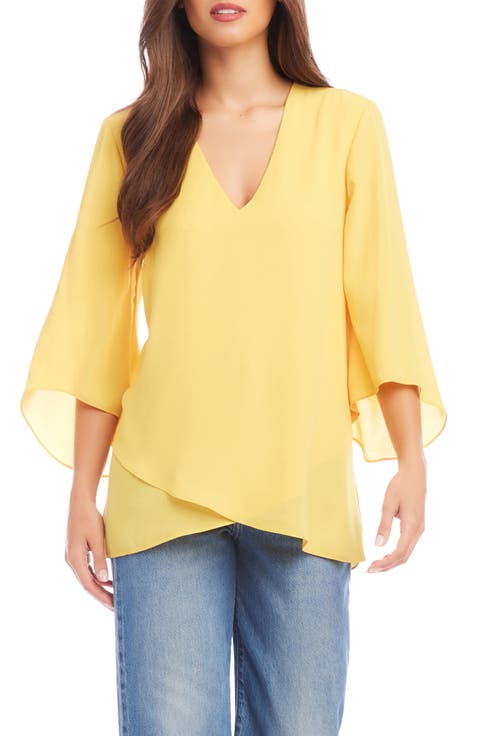 Asymmetrical Crepe Top (Regular & Petite)