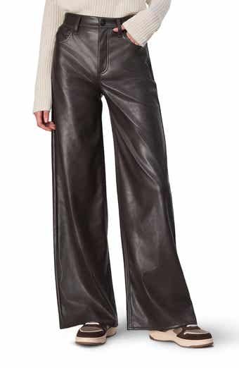 rag & bone Sofie High Waist Faux Leather Wide Leg Pants