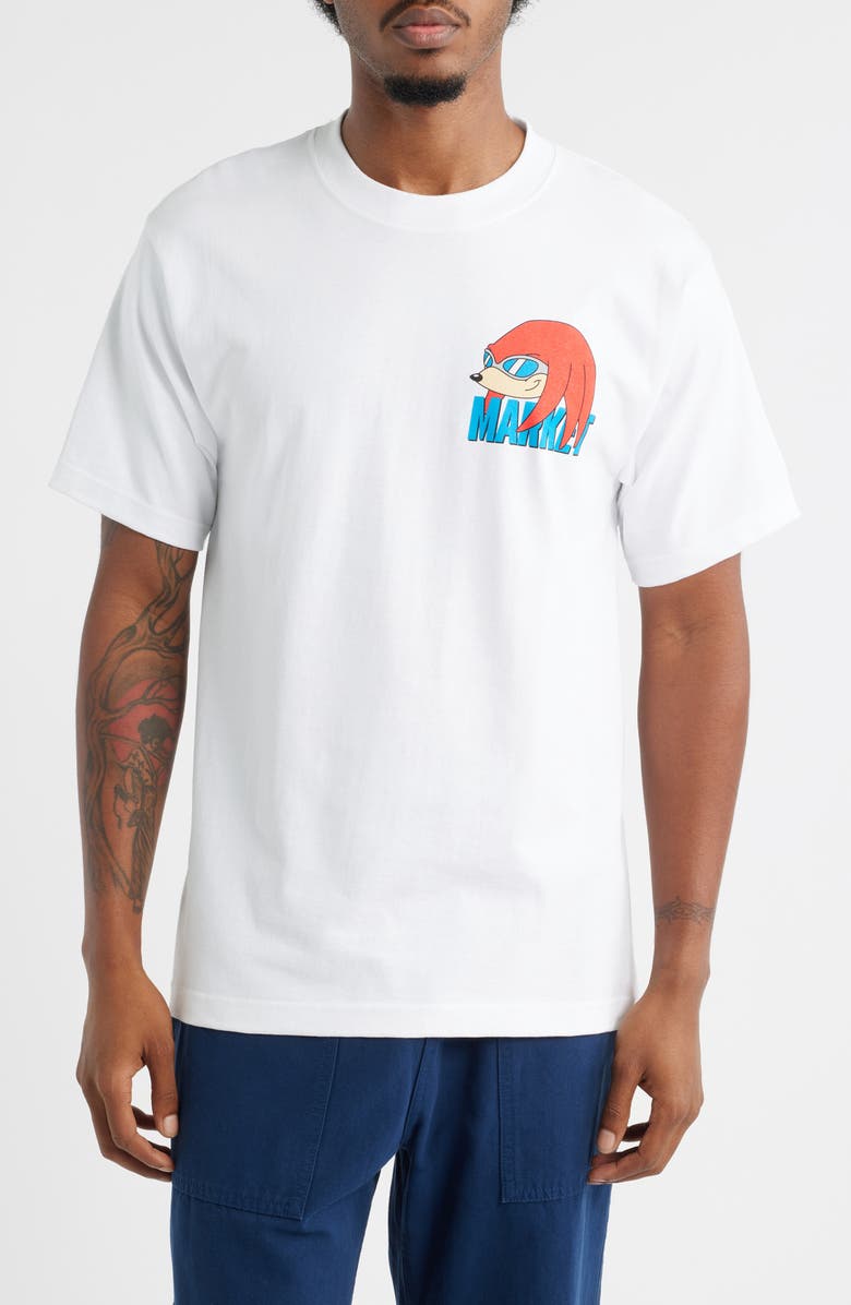 MARKET x Sonic Knuckles Cotton Graphic T-Shirt, Main, color, White