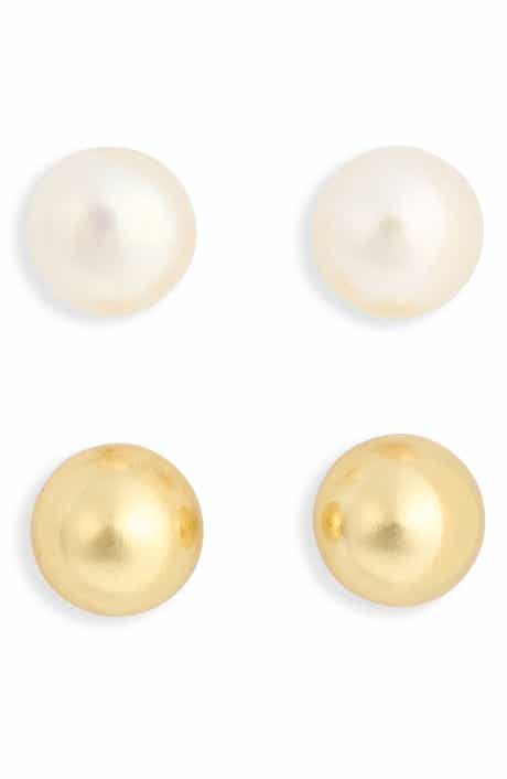 Argento Vivo Sterling Silver Set of 2 Stud Earrings