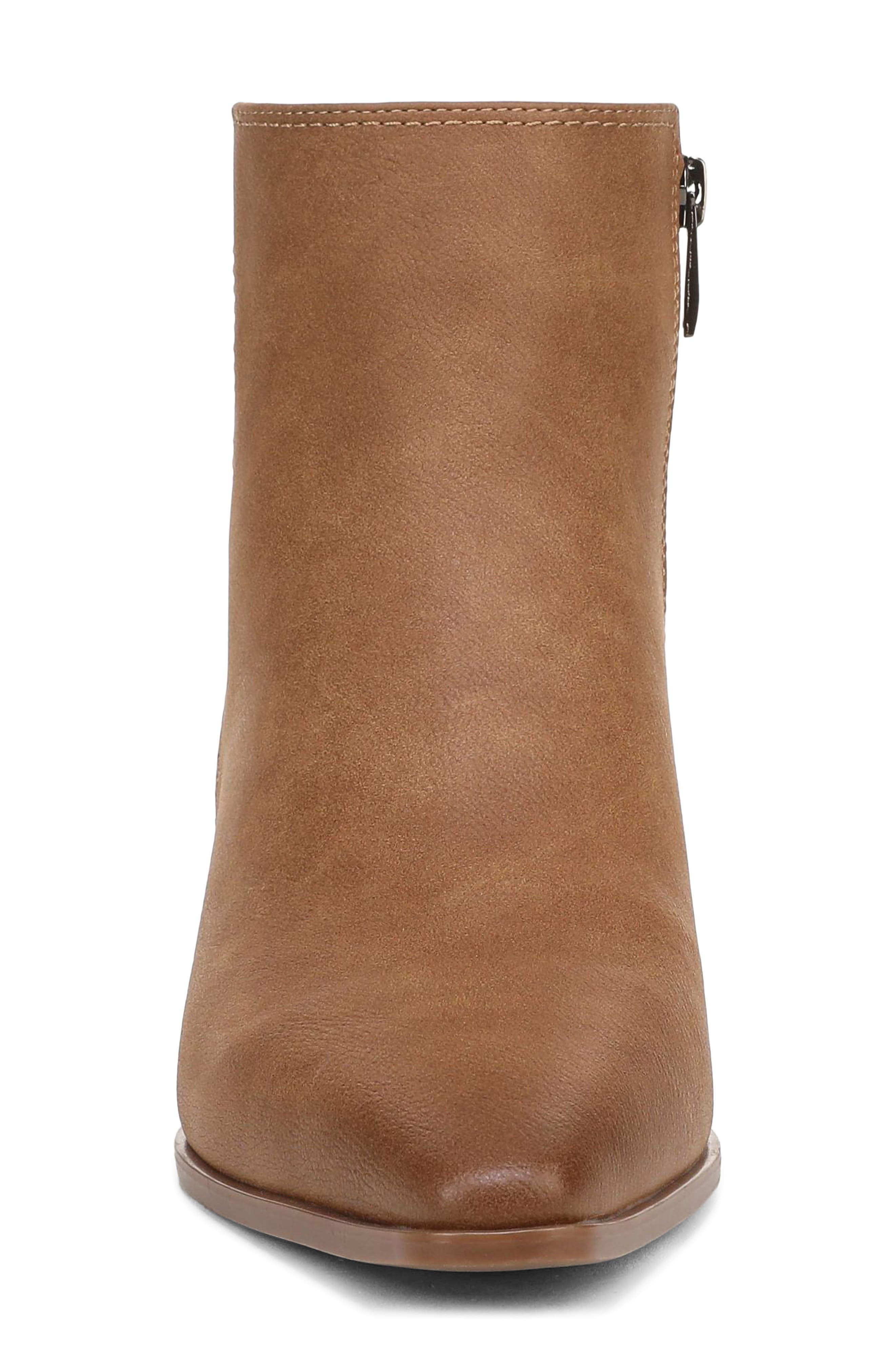 Bea Snip Toe Bootie, Alternate, color, CHESTNUT BROWN FAUX LEATHER