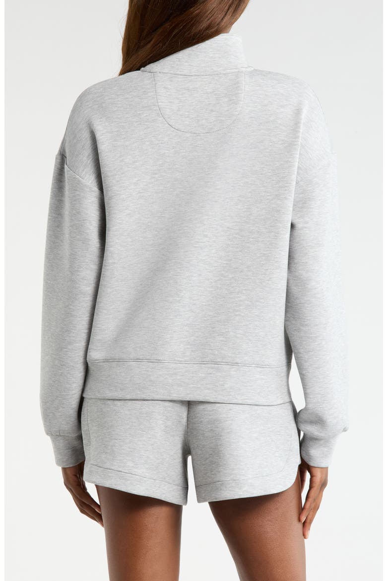 Dreamweave Crossover Quarter Zip, Alternate, color, HEATHER CONCRETE