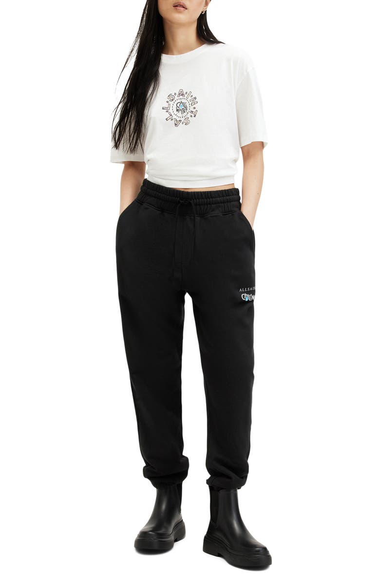 AllSaints x Caliwater<sup>®</sup> Cotton Joggers, Alternate, color, Jet Black