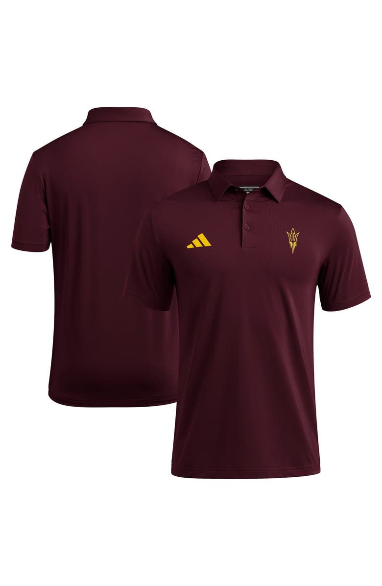 adidas Men's adidas Maroon Arizona State Sun Devils Ultimate 365 Polo, Main, color,