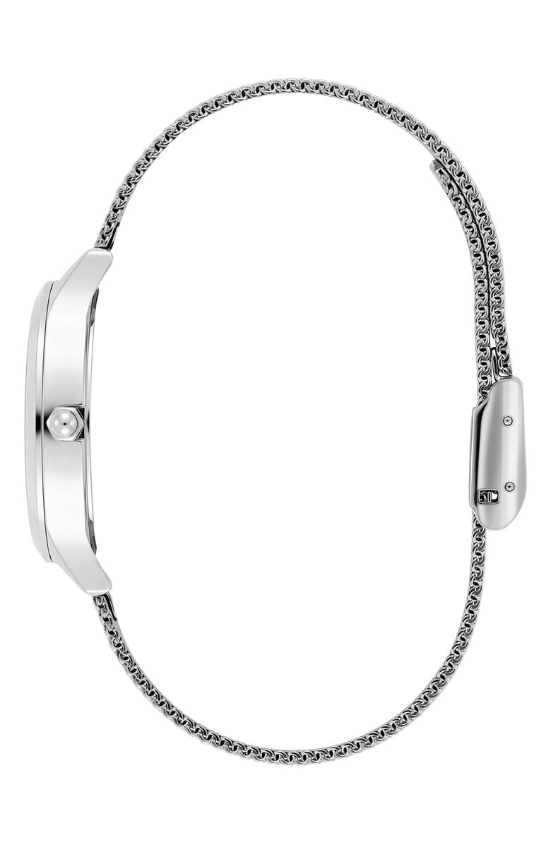 Olivia Burton Wonderlust Mesh Strap Watch, 30mm, Alternate, color, Silver