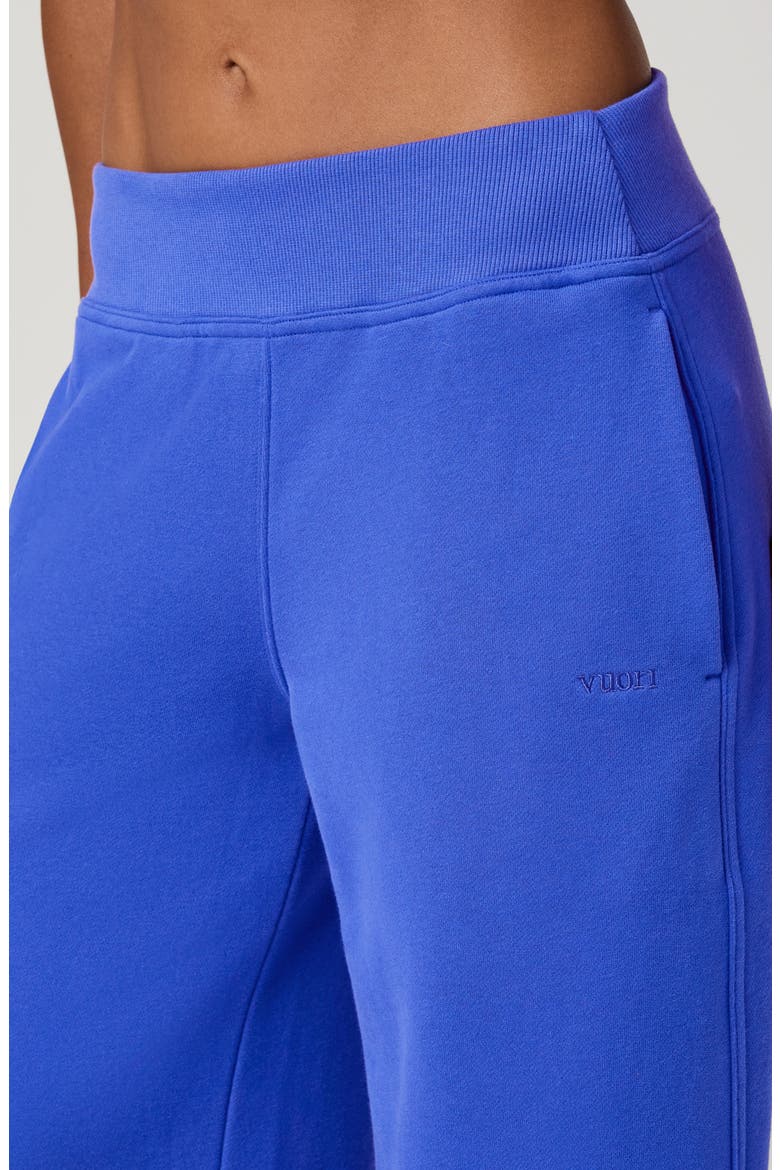 Sedona Mid Rise Wide Leg Sweatpants, Alternate, color, ELECTRIC BLUE