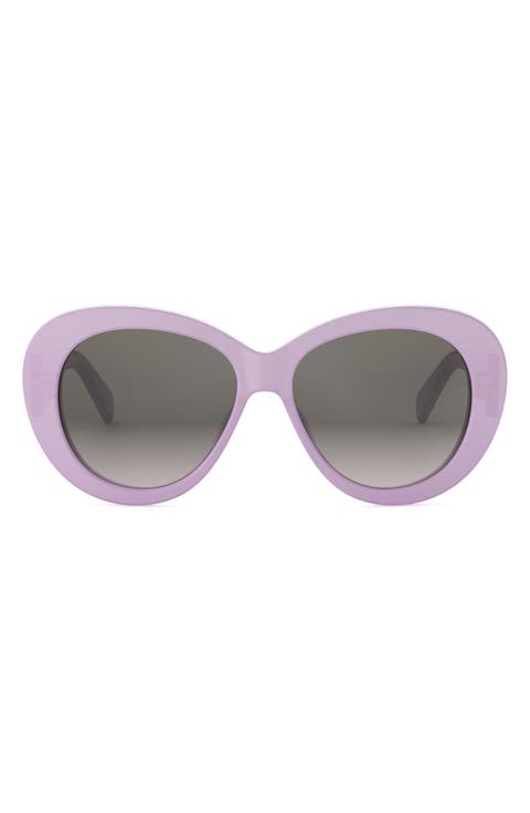 小物 90s Celine purple lenss glasses Sunglasses CELINE Triomphe 01 CL40194U 78E 52-22 Purple in