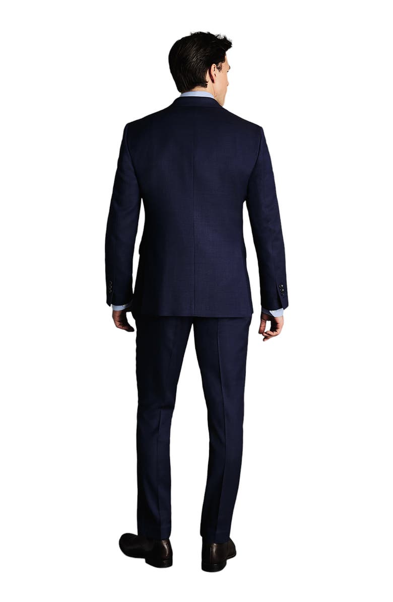Charles Tyrwhitt Slim Fit Natural Stretch Birdseye Suit Jacket, Alternate, color, Indigo Blue