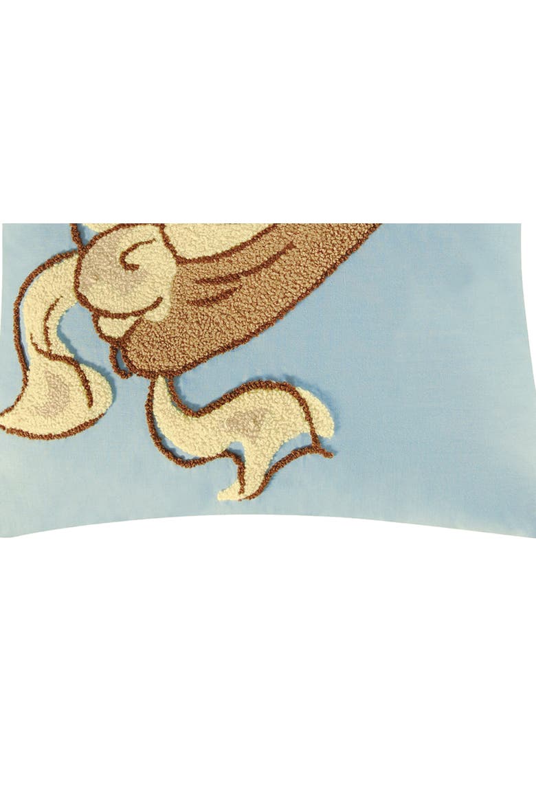 Hat Tufted Pillow, 16" x 16", Alternate, color, Blue