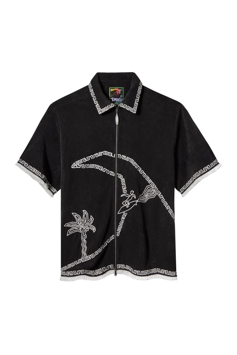 'Beach Break' Cabana ~ Relaxed Fit, Main, color, Black