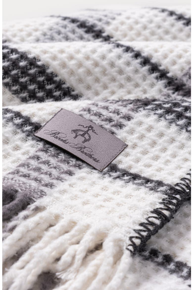 Waffle Knit Throw Blanket, Alternate, color, WHITE