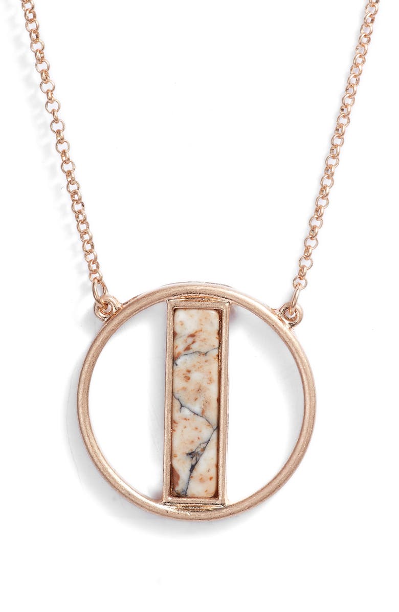 AREA STARS Stone Pendant Necklace, Main, color, 