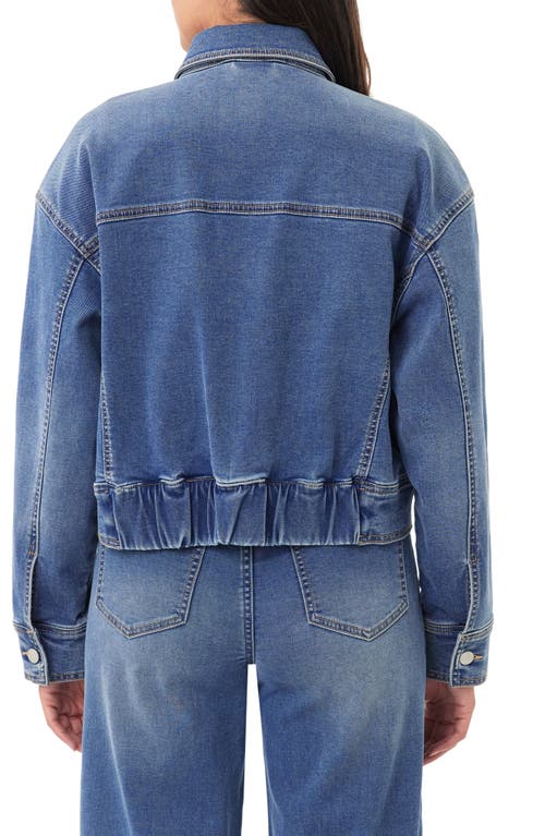 Curve Appeal Saturday Knit Denim Jacket In Blue