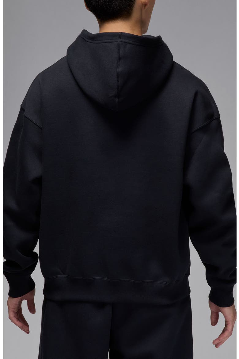 Brooklyn Oversize French Terry Hoodie, Alternate, color, BLACK/ SAIL