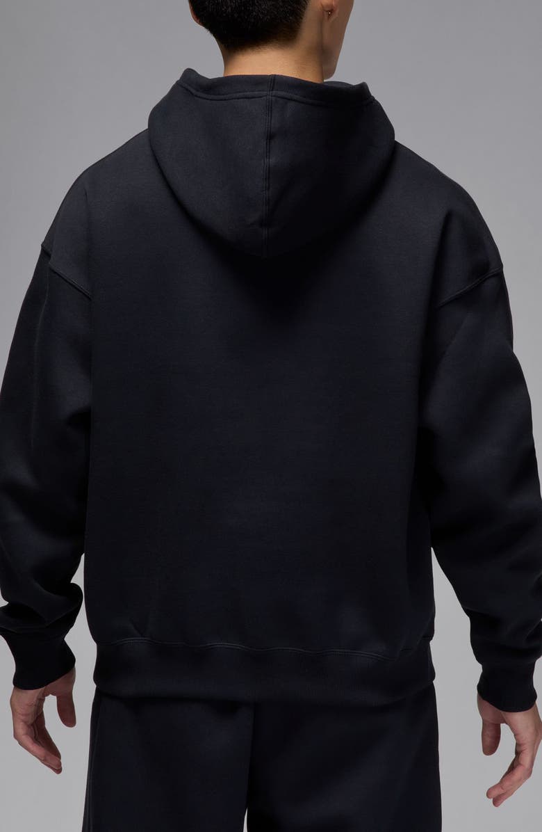 Jordan Brooklyn Oversize French Terry Hoodie, Alternate, color, Black/ Sail