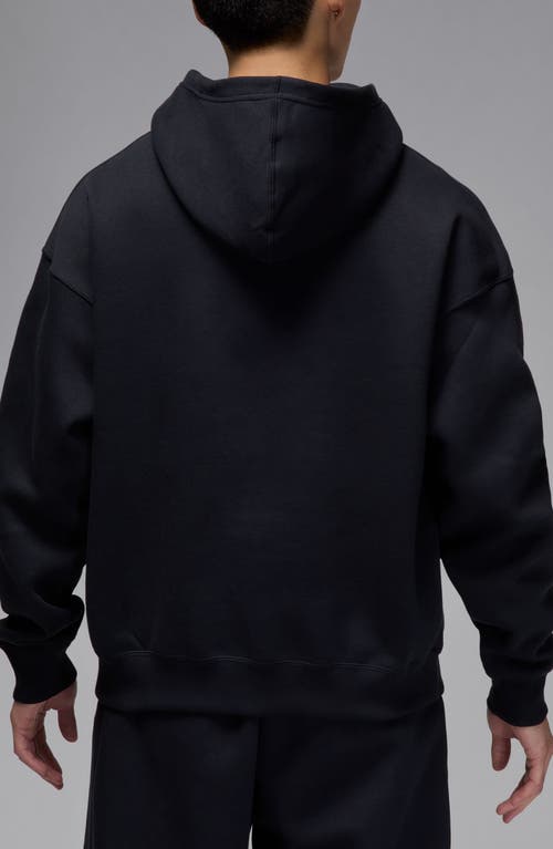 Jordan Brooklyn Oversize French Terry Hoodie In Black