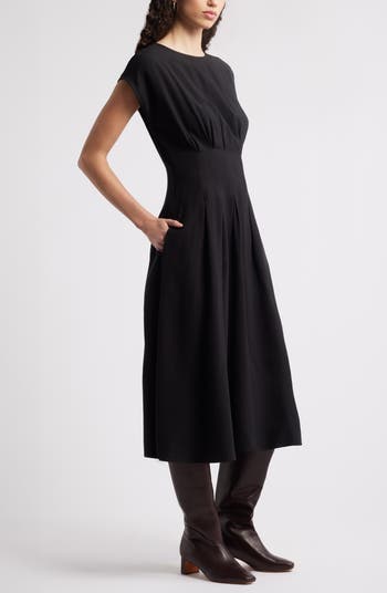 Pleated A-Line Dress