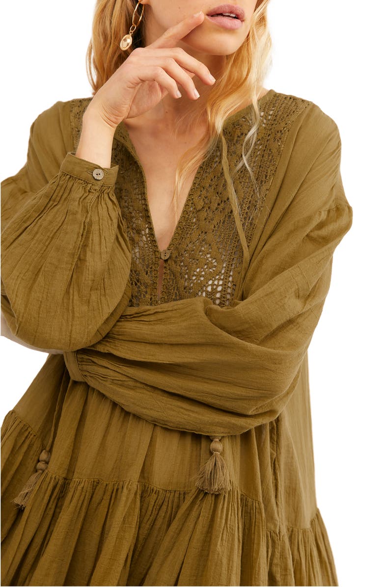 Free People Endless Summer by Free People Something Special Long Sleeve Minidress, Alternate, color,