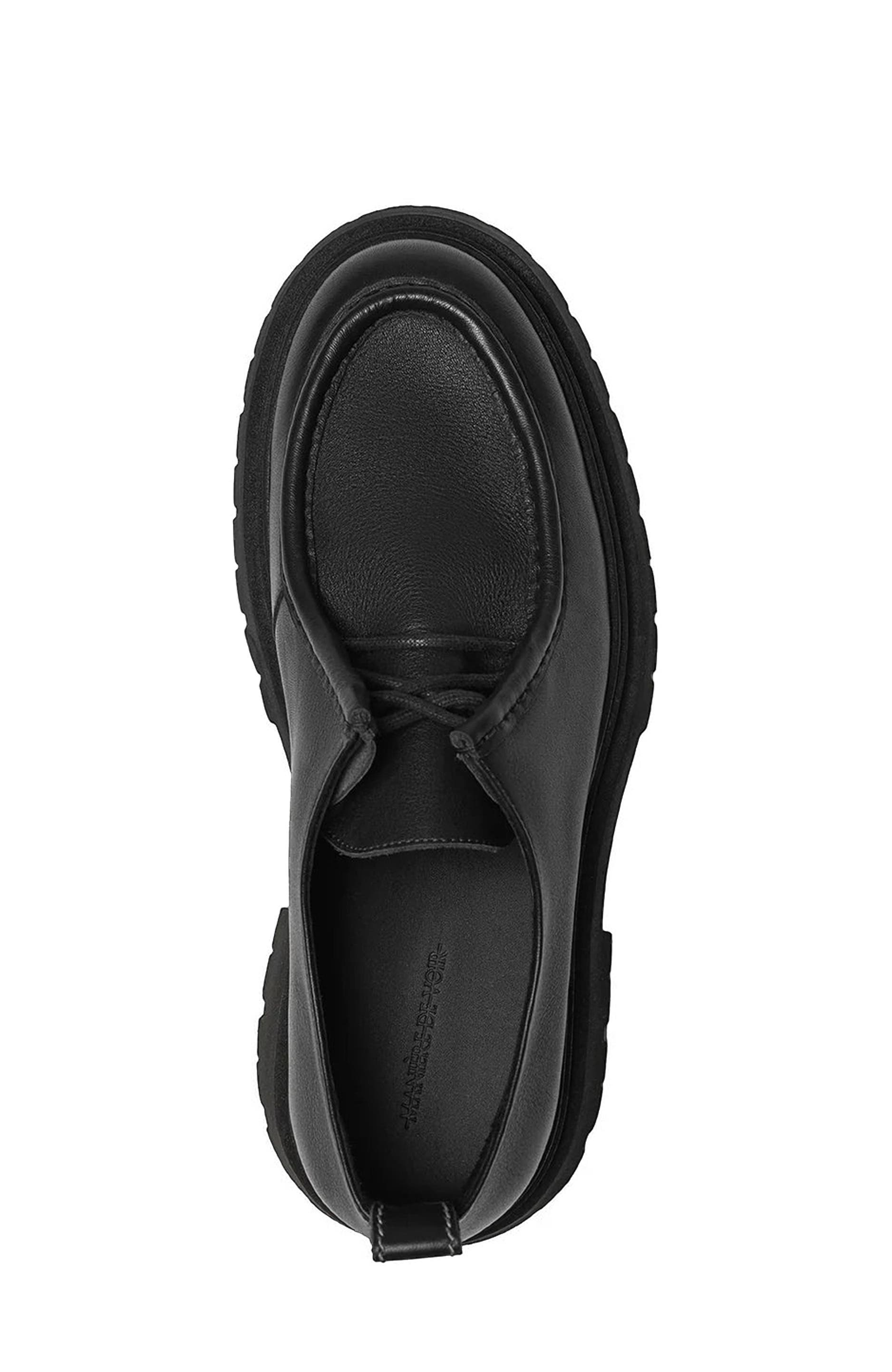 Manière De Voir Lille Leather Lace Up Shoe, Alternate, color, Black