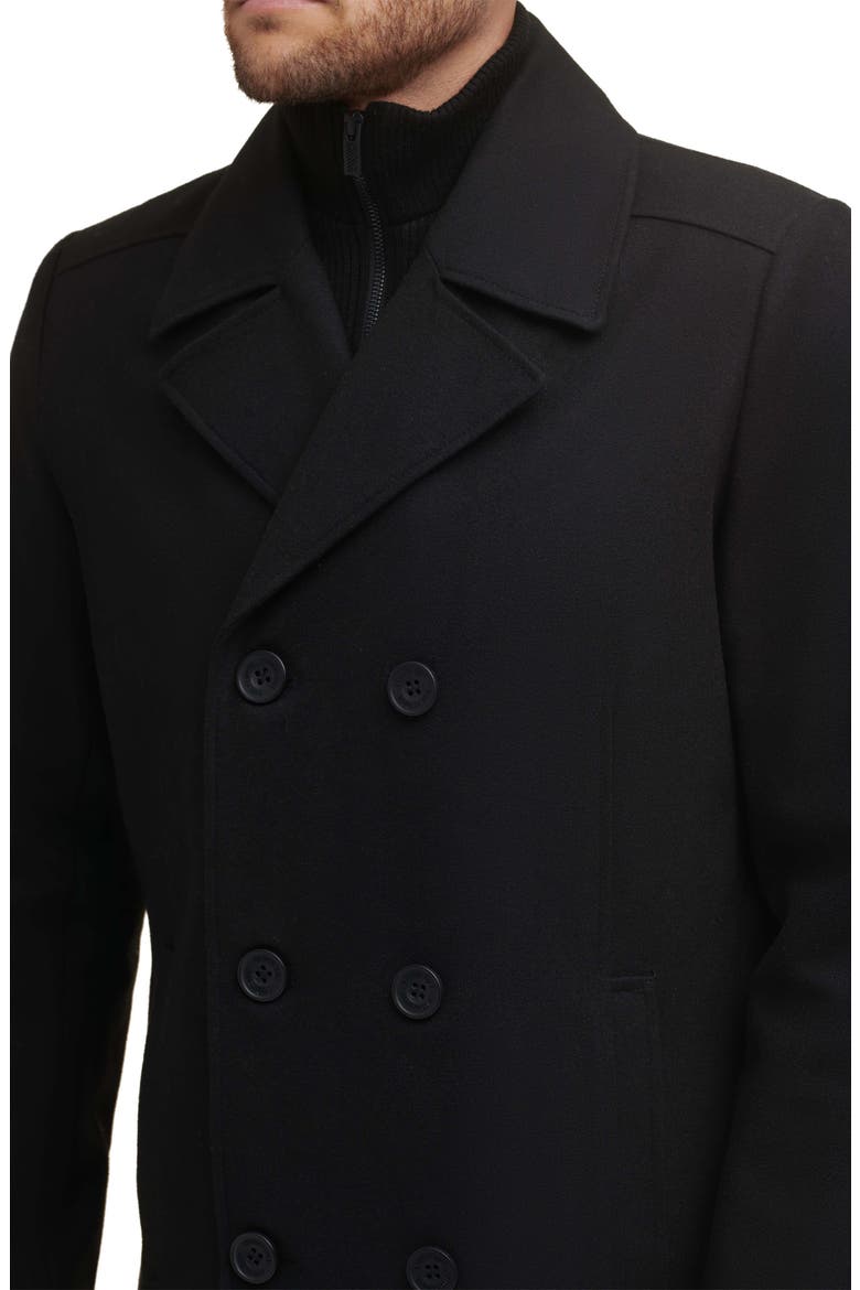 Classic Wool Peacoat, Alternate, color, BLACK
