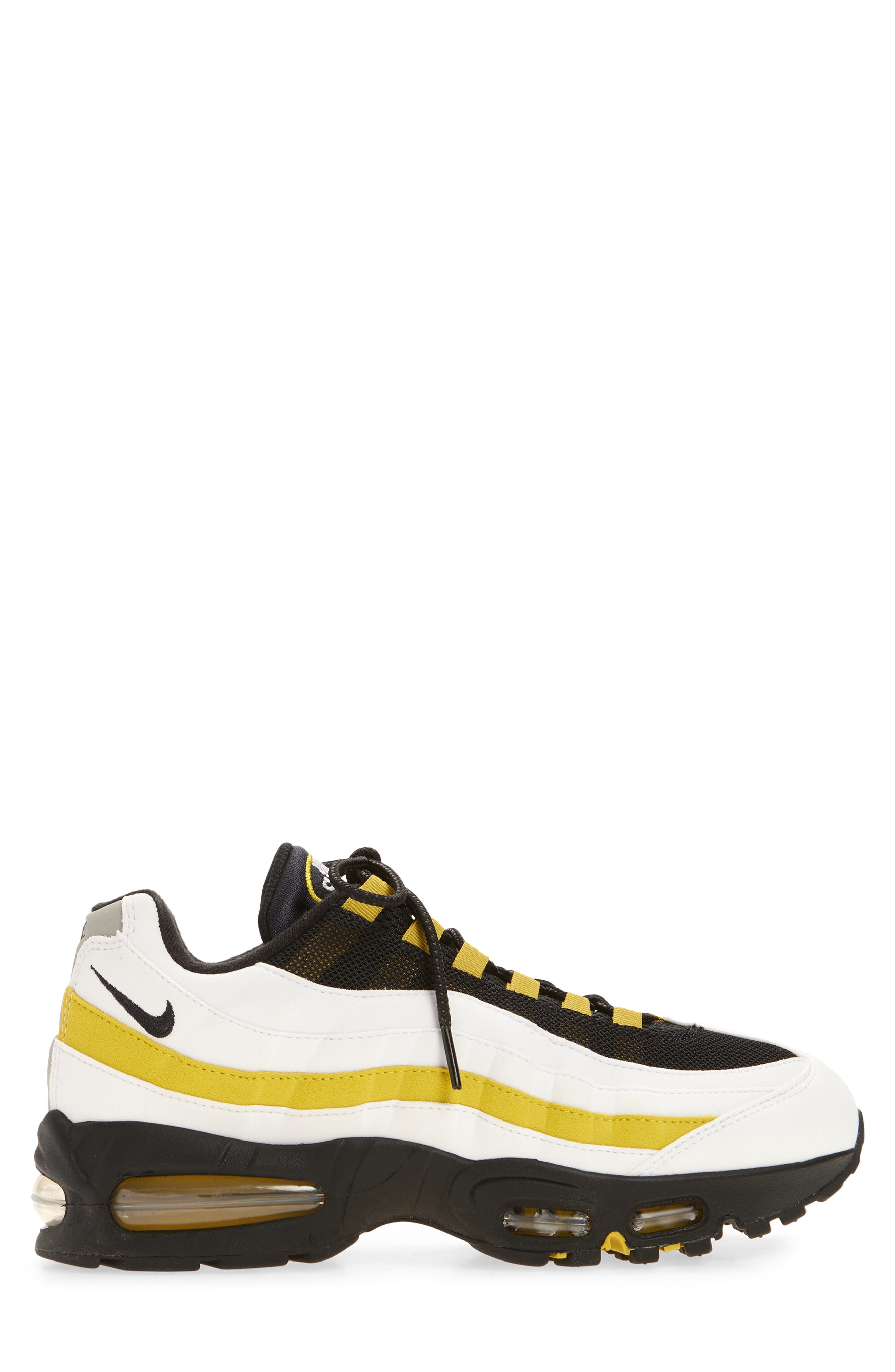 Nike Air Max 95 Sneaker, Alternate, color, White/ Black/ Saffron Quartz