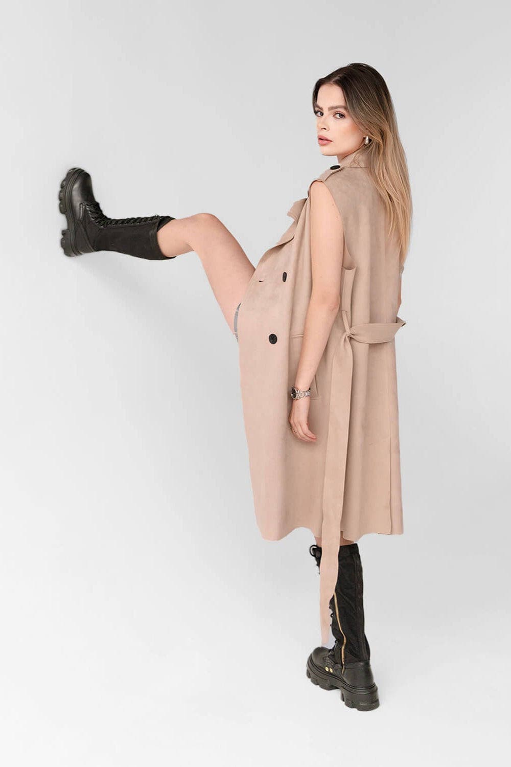 URBNKICKS Tall Jungle Boots, Alternate, color, Black