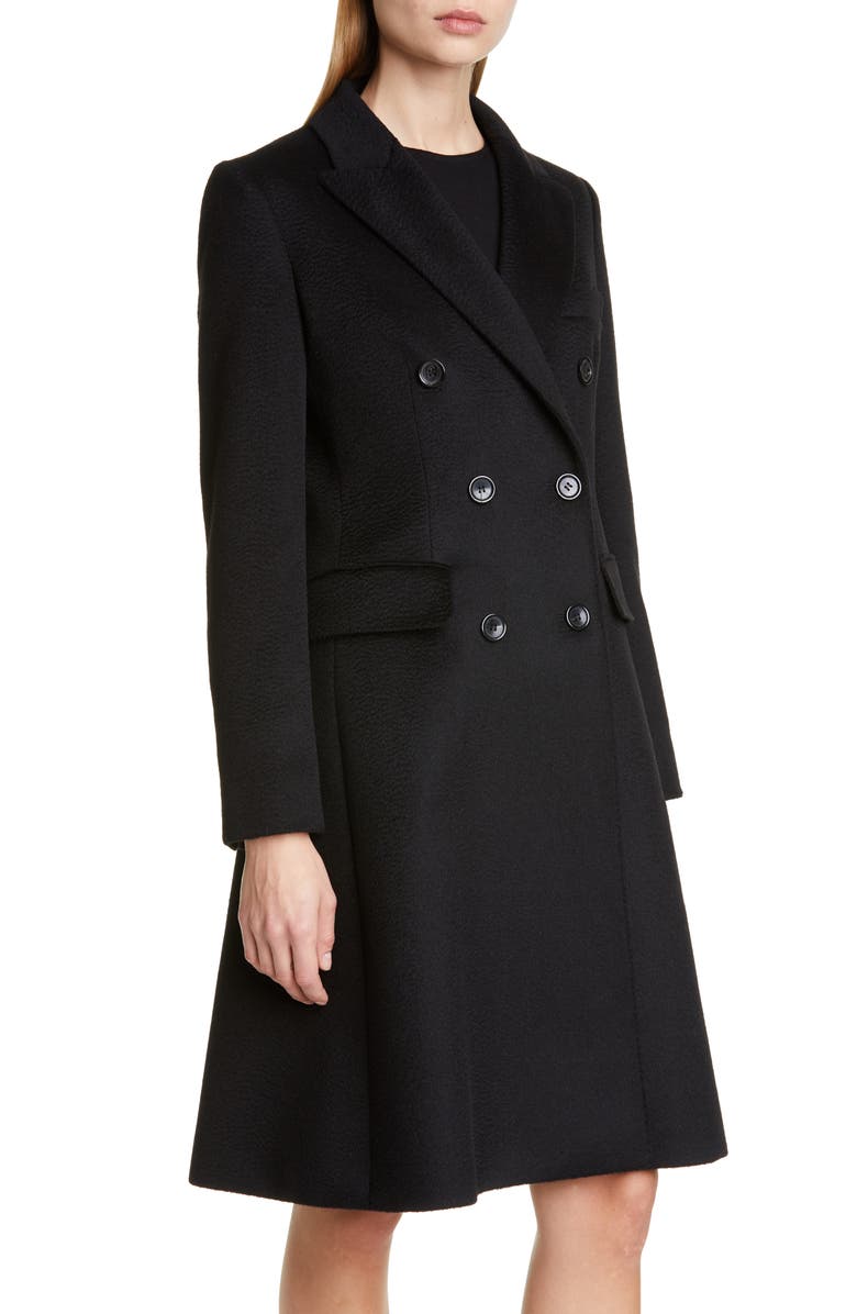Max Mara Rigel Double Breasted Camel Hair Coat, Alternate, color, 