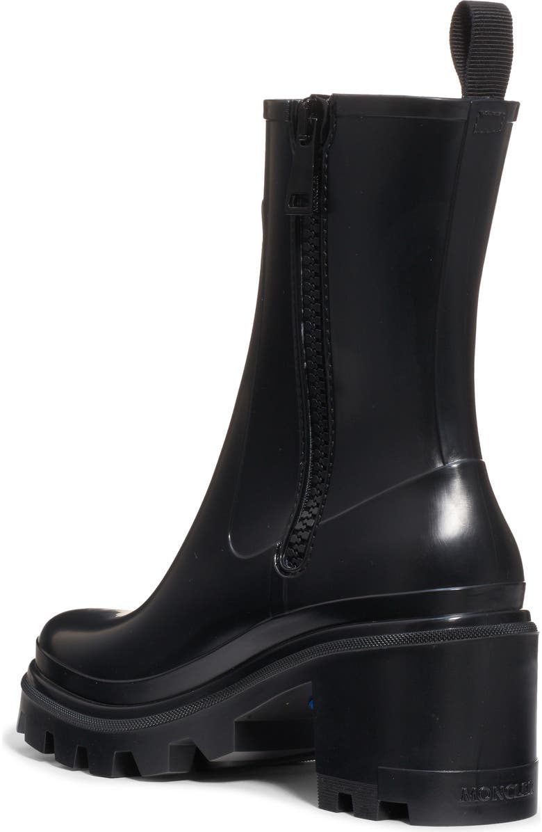 Moncler Loftgrip Block Heel Rain Boot, Alternate, color,