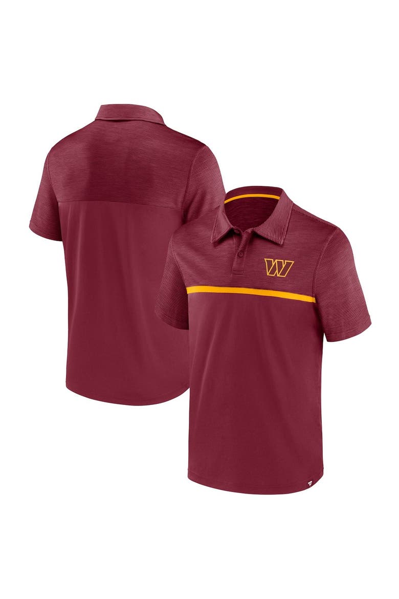 Men's Fanatics Branded Burgundy Washington Commanders Primary Polo, Main, color, Burgundy