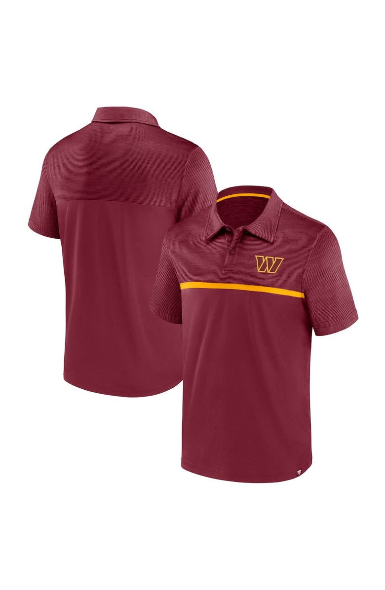 FANATICS Men's Fanatics Branded Burgundy Washington Commanders Primary Polo, Main, color,