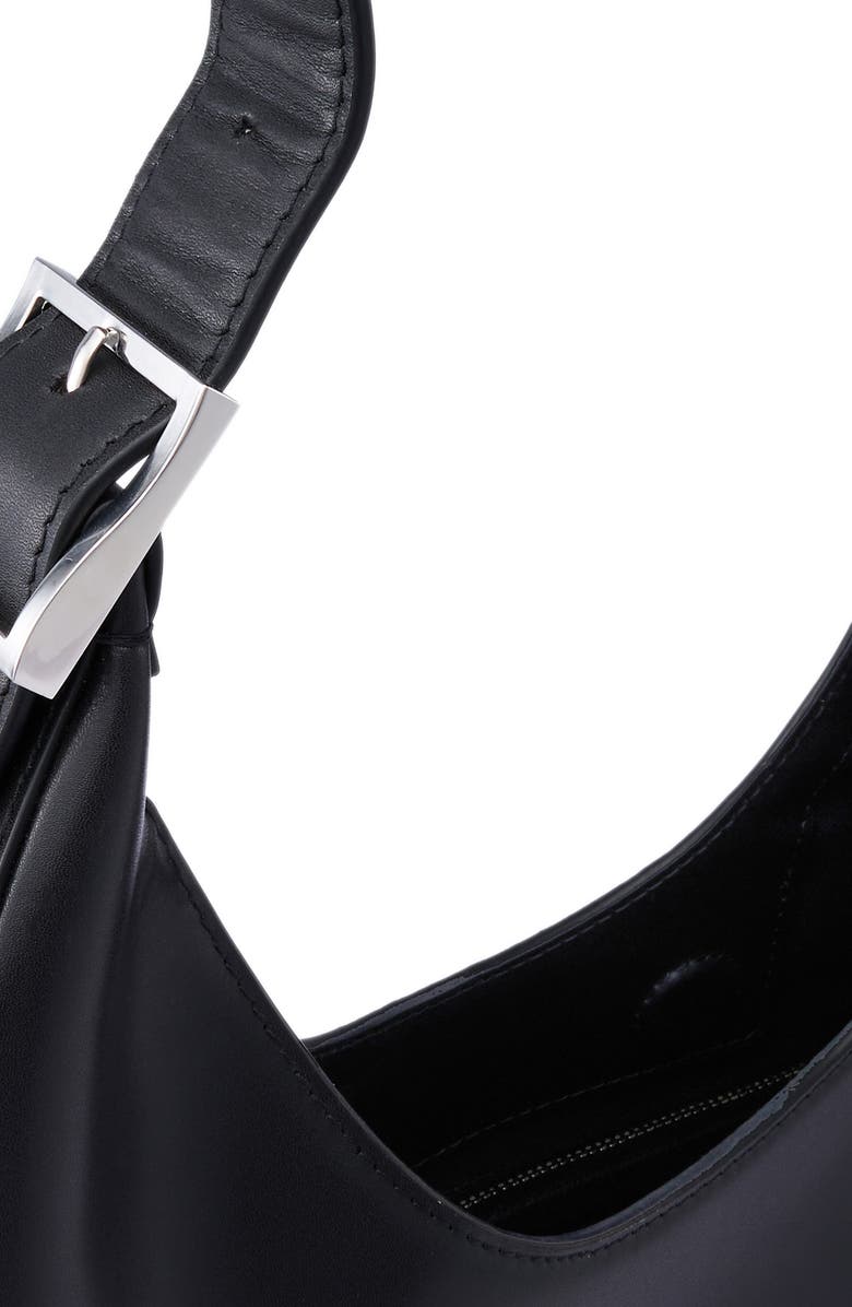 behno Large Ina Crescent Shoulder Bag, Alternate, color, Black