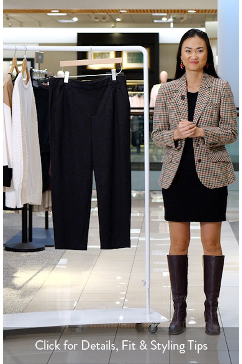 'Ab'Solution Skyrise Pleated Ankle Straight Leg Pants video